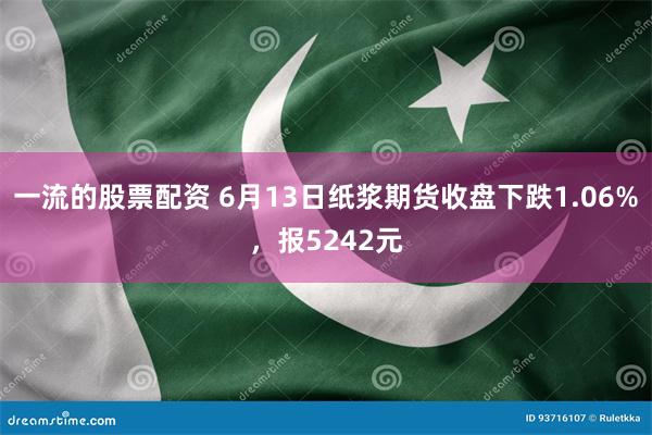 一流的股票配资 6月13日纸浆期货收盘下跌1.06%，报5242元